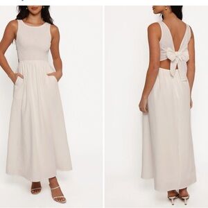 Petal & Pup Lillie Smocked Sundress - White - Small